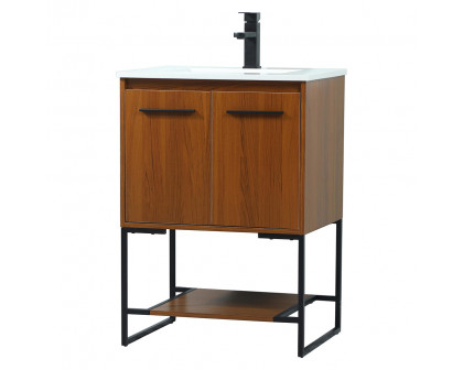 Elegant Bathroom Vanity - Teak (VF42524MTK)