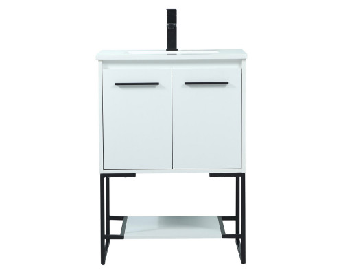 Elegant Bathroom Vanity - White (VF42524MWH)