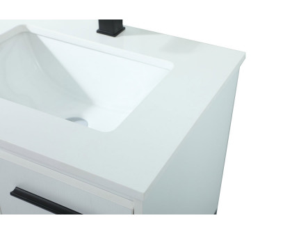 Elegant Bathroom Vanity - White (VF42524MWH)