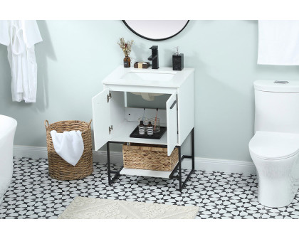 Elegant Bathroom Vanity - White (VF42524MWH)