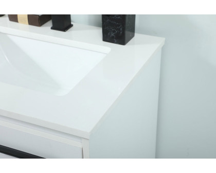 Elegant Bathroom Vanity - White (VF42524MWH)