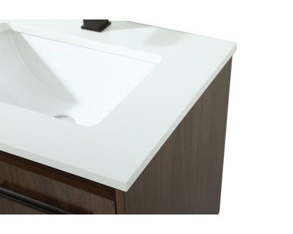 Elegant Bathroom Vanity - Walnut (VF42524MWT)