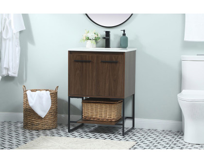 Elegant Bathroom Vanity - Walnut (VF42524MWT)