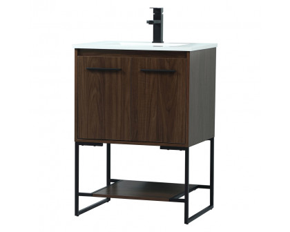 Elegant Bathroom Vanity - Walnut (VF42524MWT)