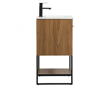 Elegant Bathroom Vanity - Walnut Brown (VF42524WB)