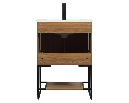 Elegant Bathroom Vanity - Walnut Brown (VF42524WB)