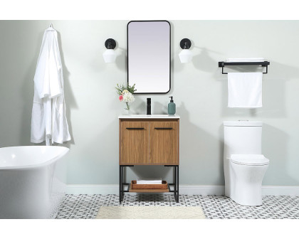 Elegant Bathroom Vanity - Walnut Brown (VF42524WB)