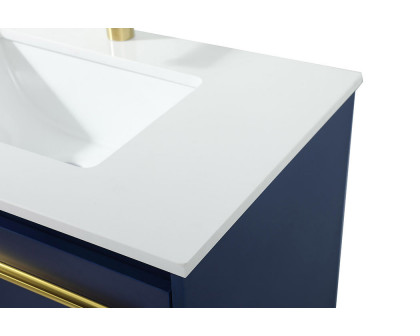 Elegant Bathroom Vanity - Blue (VF42530MBL)