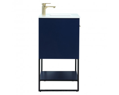 Elegant Bathroom Vanity - Blue (VF42530MBL)