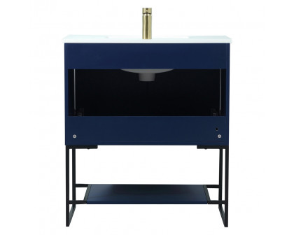 Elegant Bathroom Vanity - Blue (VF42530MBL)