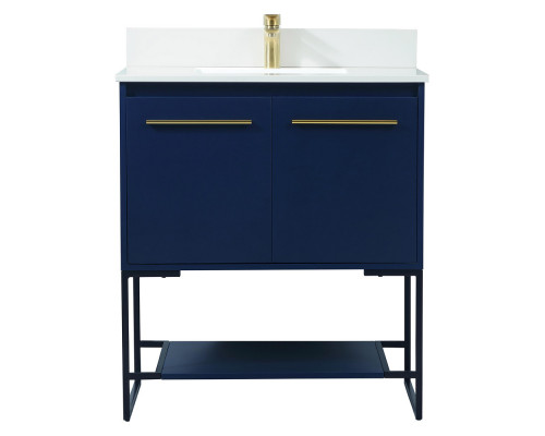 Elegant Bathroom Vanity - Blue (VF42530MBL-BS)