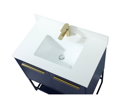 Elegant Bathroom Vanity - Blue (VF42530MBL-BS)