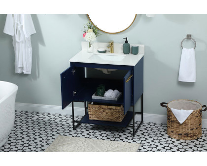 Elegant Bathroom Vanity - Blue (VF42530MBL-BS)