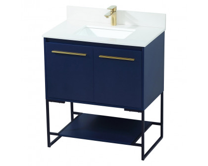 Elegant Bathroom Vanity - Blue (VF42530MBL-BS)