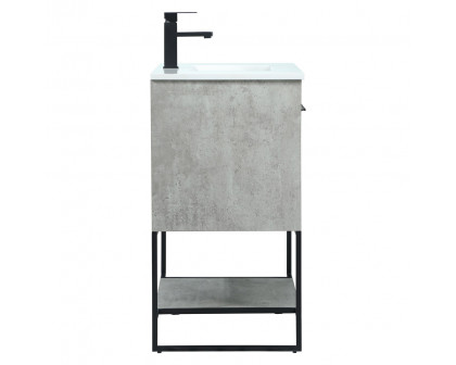 Elegant Bathroom Vanity - Concrete Gray (VF42530MCG)