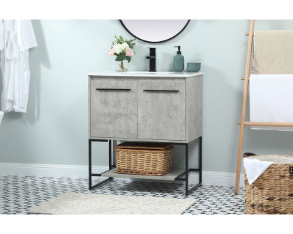 Elegant Bathroom Vanity - Concrete Gray (VF42530MCG)