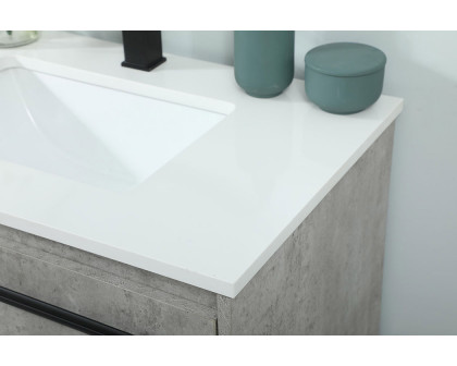 Elegant Bathroom Vanity - Concrete Gray (VF42530MCG)