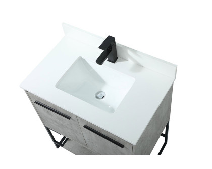 Elegant Bathroom Vanity - Concrete Gray (VF42530MCG-BS)