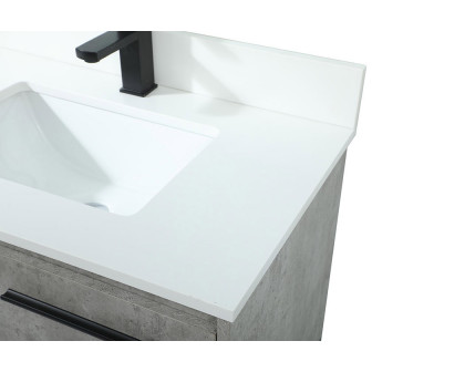 Elegant Bathroom Vanity - Concrete Gray (VF42530MCG-BS)