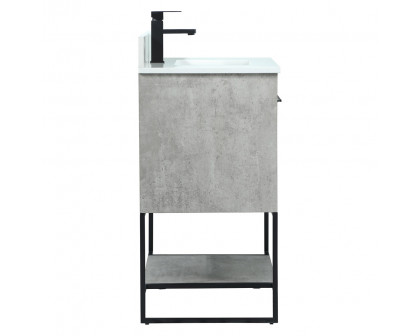 Elegant Bathroom Vanity - Concrete Gray (VF42530MCG-BS)