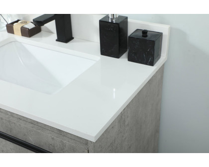 Elegant Bathroom Vanity - Concrete Gray (VF42530MCG-BS)