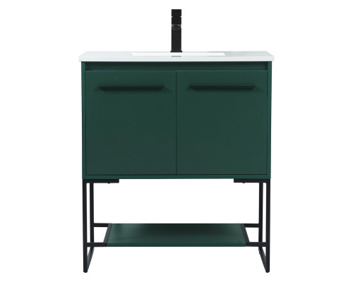 Elegant Bathroom Vanity - Green (VF42530MGN)