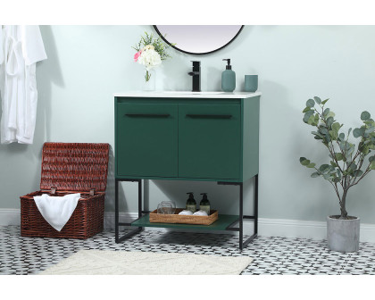 Elegant Bathroom Vanity - Green (VF42530MGN)