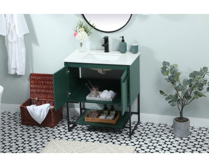 Elegant Bathroom Vanity - Green (VF42530MGN)