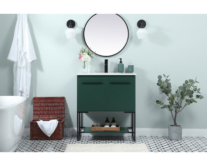 Elegant Bathroom Vanity - Green (VF42530MGN)