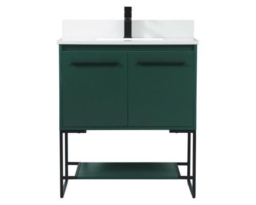 Elegant Bathroom Vanity - Green (VF42530MGN-BS)