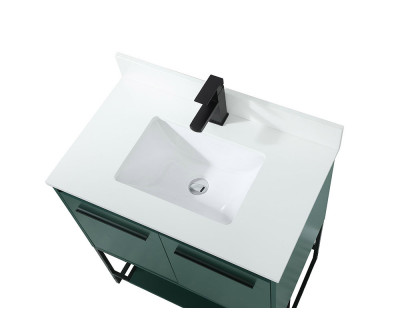 Elegant Bathroom Vanity - Green (VF42530MGN-BS)