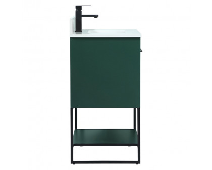 Elegant Bathroom Vanity - Green (VF42530MGN-BS)