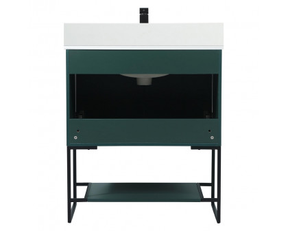 Elegant Bathroom Vanity - Green (VF42530MGN-BS)