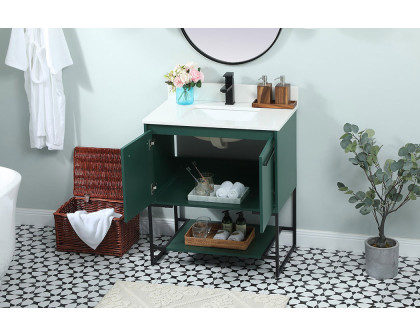 Elegant Bathroom Vanity - Green (VF42530MGN-BS)