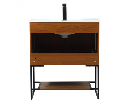 Elegant Bathroom Vanity - Teak (VF42530MTK)