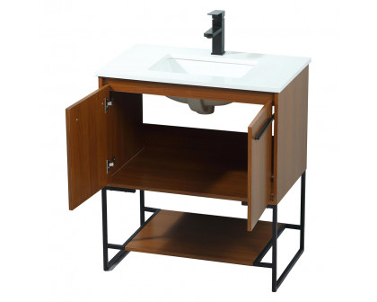 Elegant Bathroom Vanity - Teak (VF42530MTK)