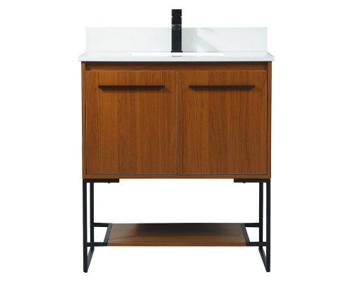 Elegant Bathroom Vanity - Teak (VF42530MTK-BS)