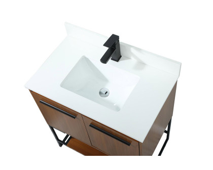 Elegant Bathroom Vanity - Teak (VF42530MTK-BS)