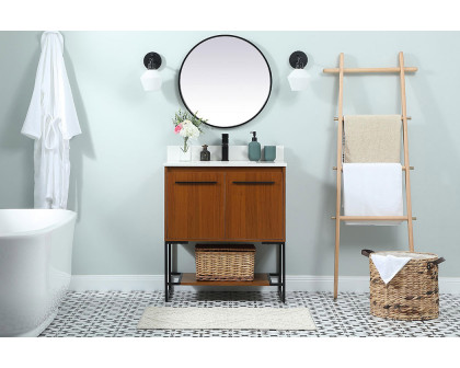 Elegant Bathroom Vanity - Teak (VF42530MTK-BS)