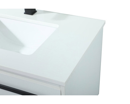 Elegant Bathroom Vanity - White (VF42530MWH)