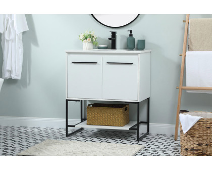 Elegant Bathroom Vanity - White (VF42530MWH)