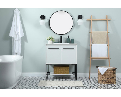 Elegant Bathroom Vanity - White (VF42530MWH)