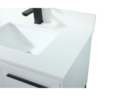 Elegant Bathroom Vanity - White (VF42530MWH-BS)