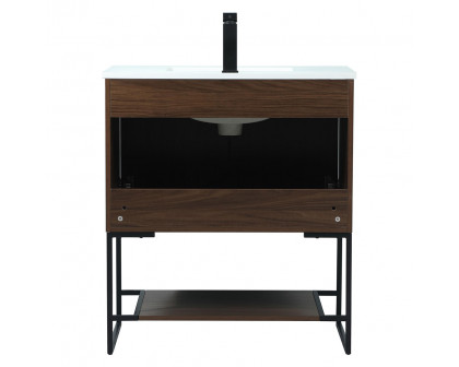 Elegant Bathroom Vanity - Walnut (VF42530MWT)