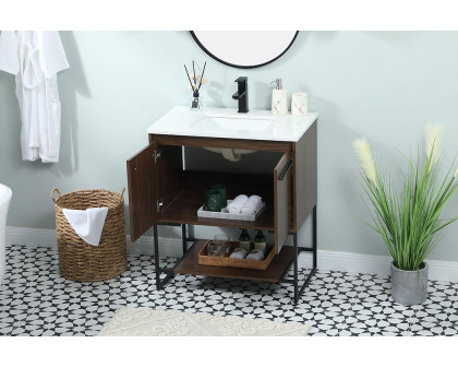 Elegant Bathroom Vanity - Walnut (VF42530MWT)