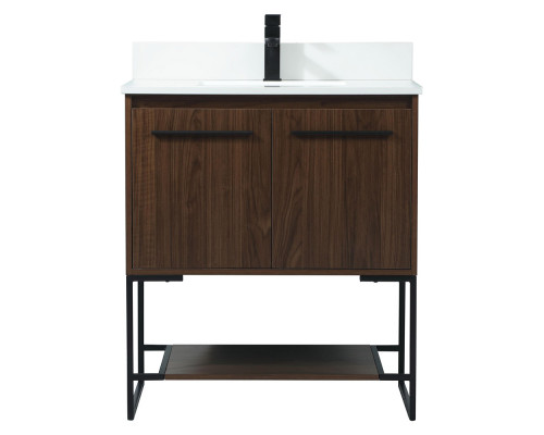 Elegant Bathroom Vanity - Walnut (VF42530MWT-BS)