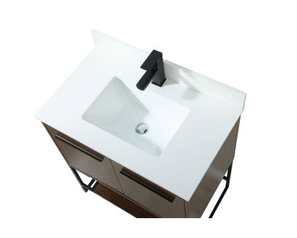 Elegant Bathroom Vanity - Walnut (VF42530MWT-BS)