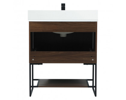 Elegant Bathroom Vanity - Walnut (VF42530MWT-BS)