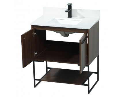 Elegant Bathroom Vanity - Walnut (VF42530MWT-BS)