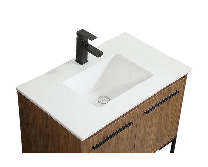 Elegant Bathroom Vanity - Walnut Brown (VF42530WB)